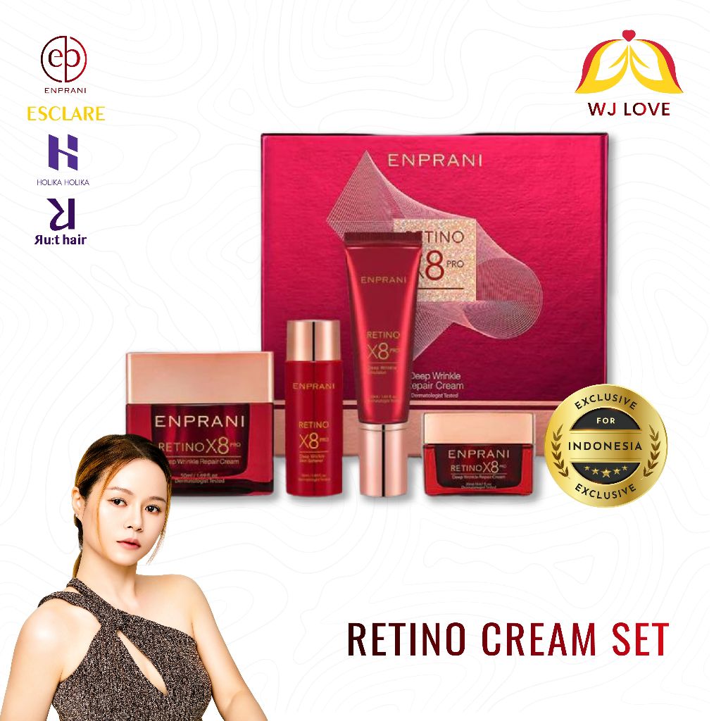 ENPRANI Retino X8 Pro Deep Wrinkle Repair Cream | Pelembab Anti Aging