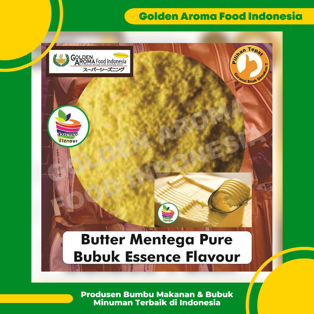

Bubuk Butter Mentega 50Gr Tepung Essen Flavor Ekstrak Butter Mentega Powder Murah Premium Aneka Instan Asli Enak Terbaik Essence Flavour Extract Halal Murni Original Grosir