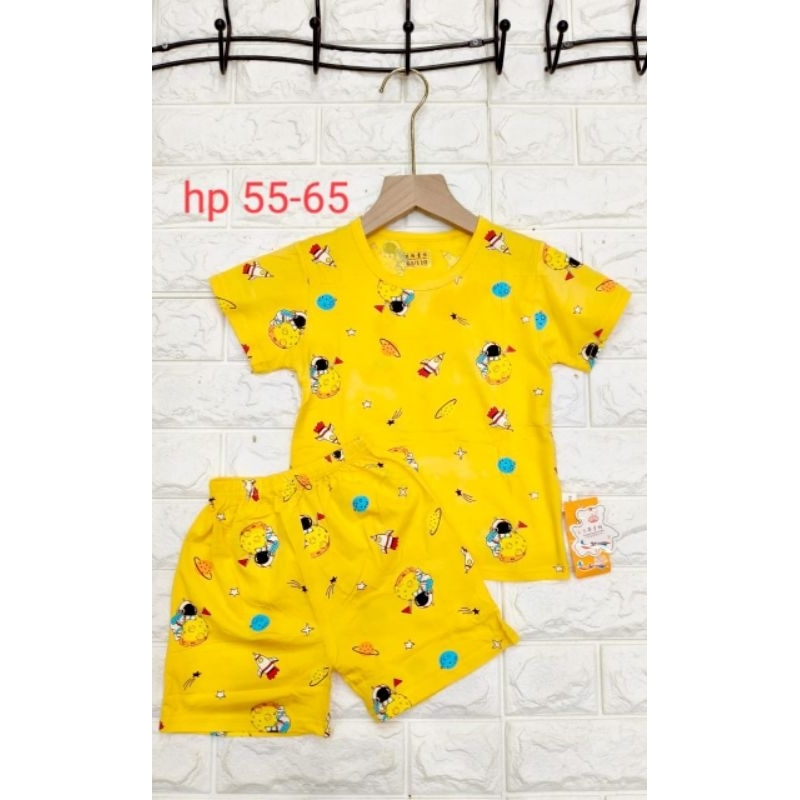 LINK GROSIR 27 x 3 pc Setelan 1-3 th Piyama Hp Anak Laki Cowok Organik