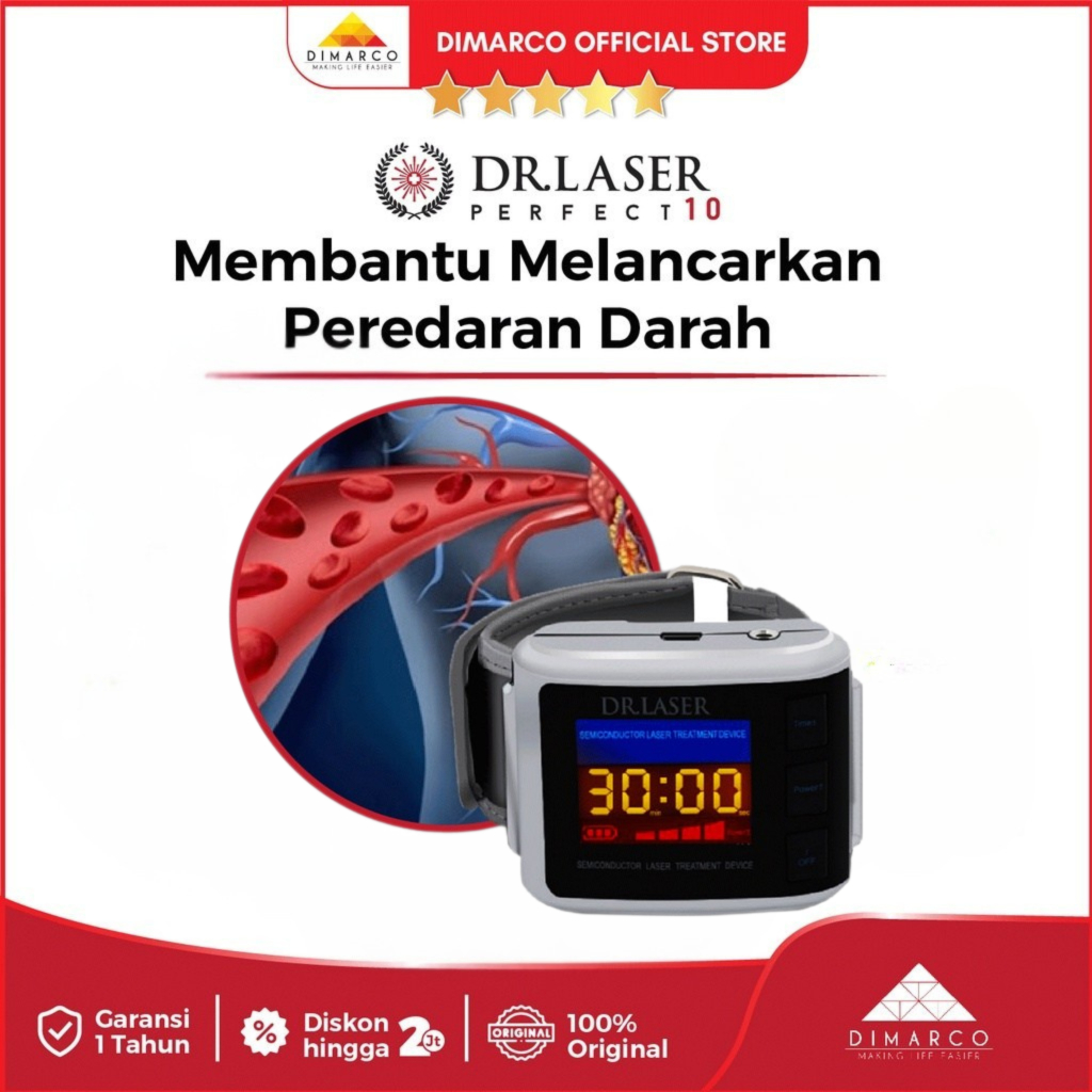 Dr. Laser Perfect 10 - Jam Tangan Kesehatan Terapi Sinusitis, Migran dan Insomnia