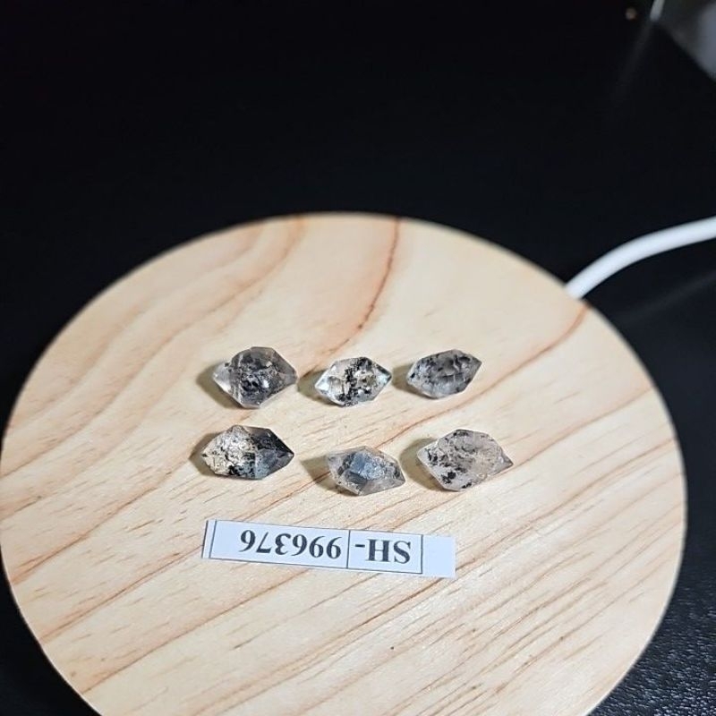 Herkimer Diamond Black Quartz Batu Asli