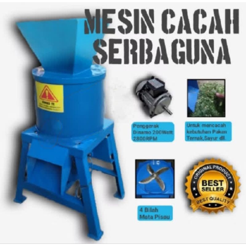 Mesin cacah rumput cacah sayur cacah eceng gondok cacah keong dll