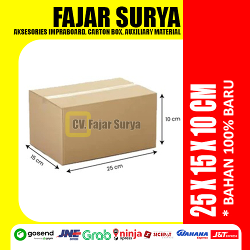 

Karton Box Murah Berkualitas Bekasi (25x15x10cm) Bahan Baru 100%