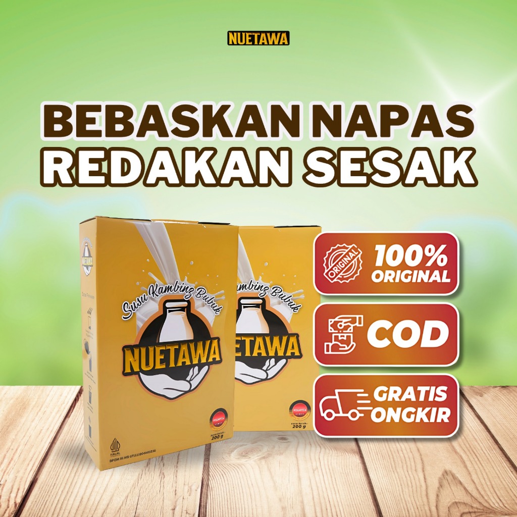 

Susu Kambing Bubuk Nuetawa Rendah Gula Rendah Lemak Original 200 gram