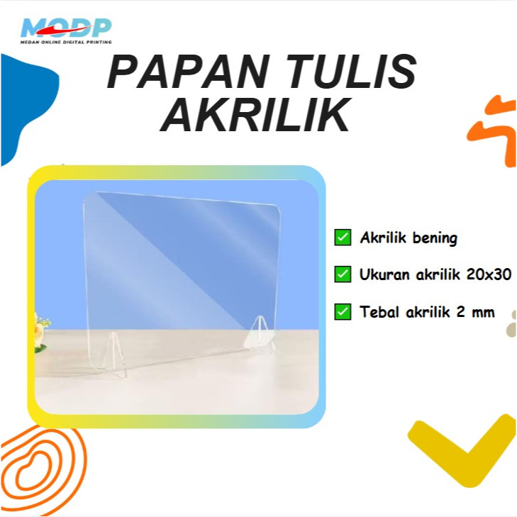 Papan Tulis Bening Bahan Akrilik - Papan Tulis Akrilik - Schedule