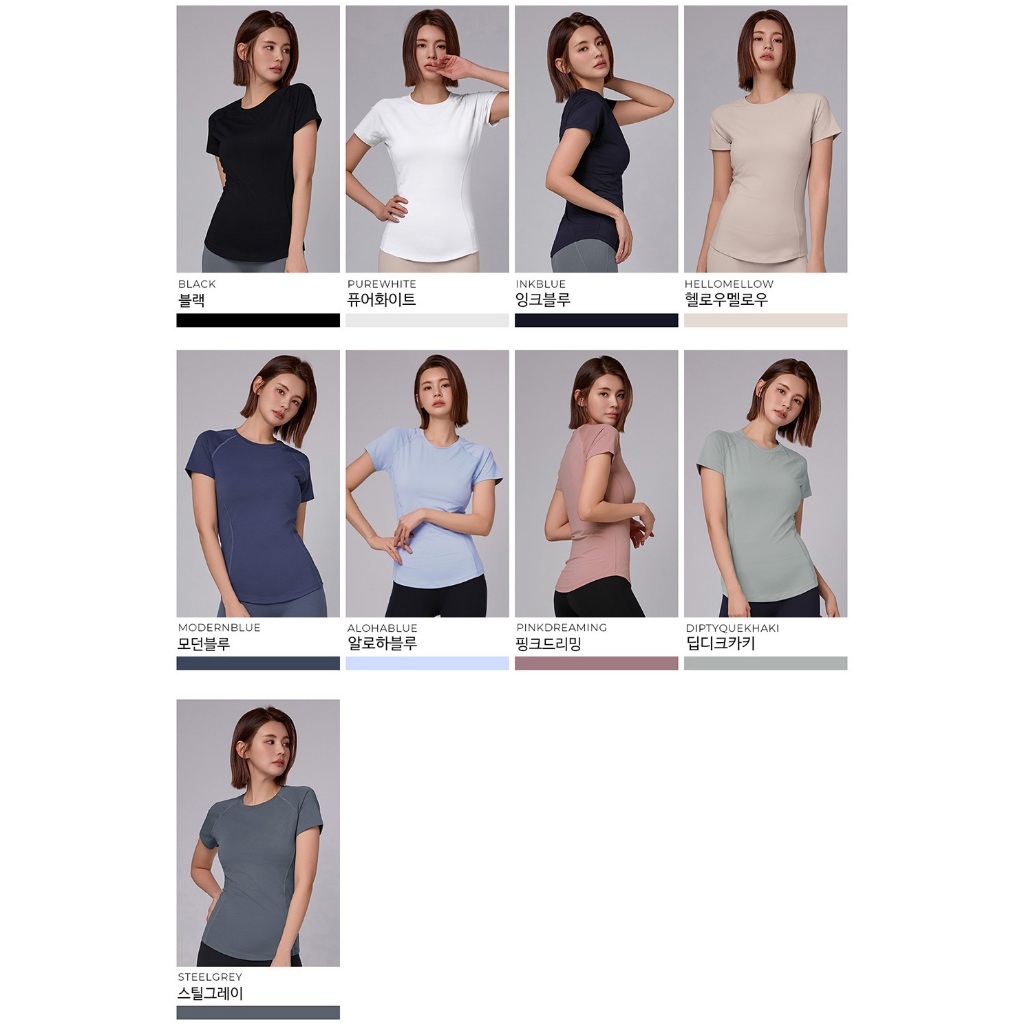 STL Korea Ice Vent Basic Fit Short Sleeve / Kaos Olahraga Quick Dry Stretch Lengan Pendek