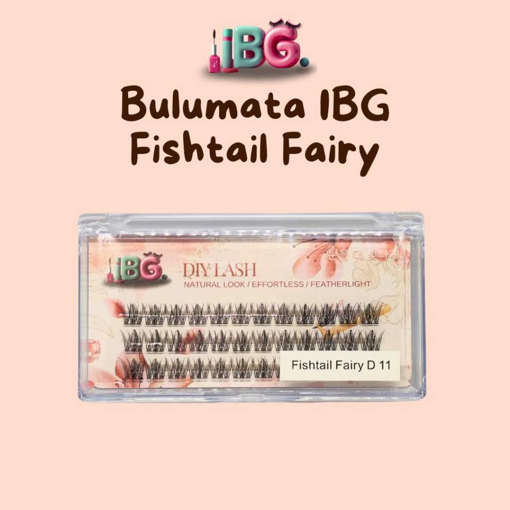 IBG Bulu Mata Fishtail Fairy Bulu Mata Halus Eyelash Extention Natural Eyelash Extention Pasang Send