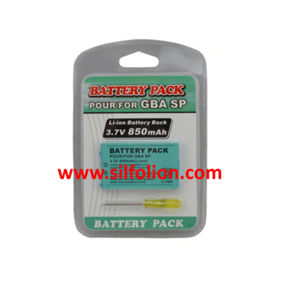 Baterai Gameboy Advance SP 850 mAH High Capacity Battery GBA SP 001 101 Nintendo