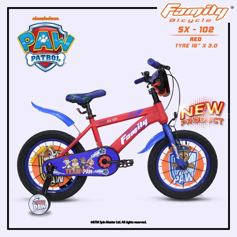 Sepeda Anak Roda Dua by Family SX-102 16 inch PAW Patrol