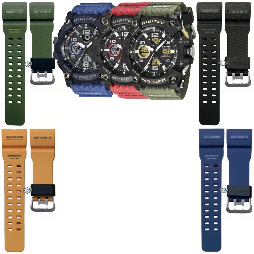 Tali Jam Tangan Digitec 2125 Strap Rubber Digitec DG 2125 DG-2125