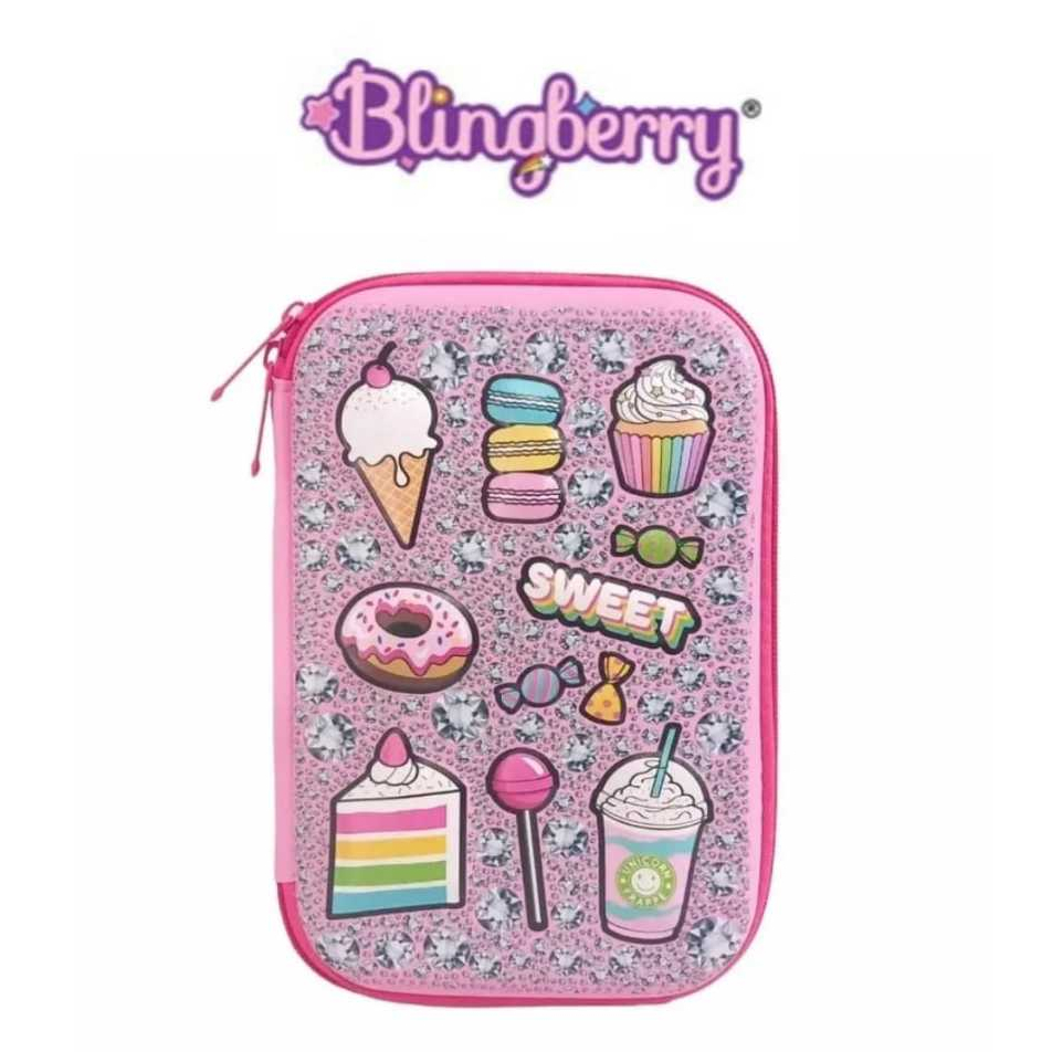 

gk BLINGBERRY Kotak Pensil Anak Tempat pensil 3D Timbul Hardcase astronot unicorn kado ultah anak