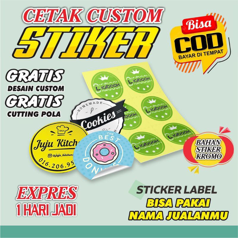 

Cetak Stiker Label Kemasan | FREE DESAIN & CUTTING