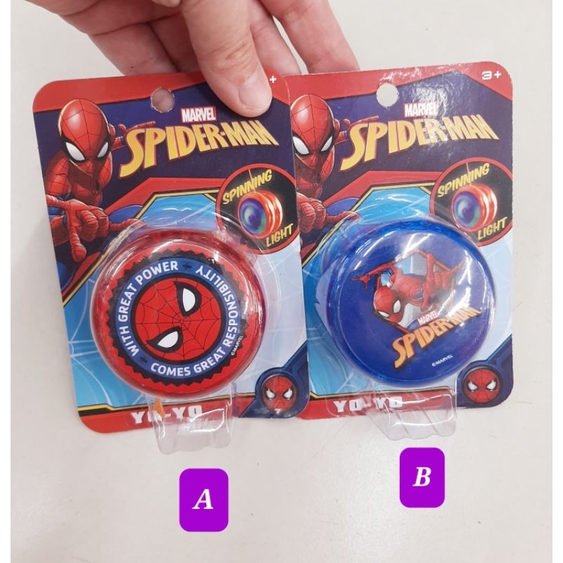 mainan yoyo spiderman mainan yoyo anak karakter spiderman mainan anam spinning light spiderman
