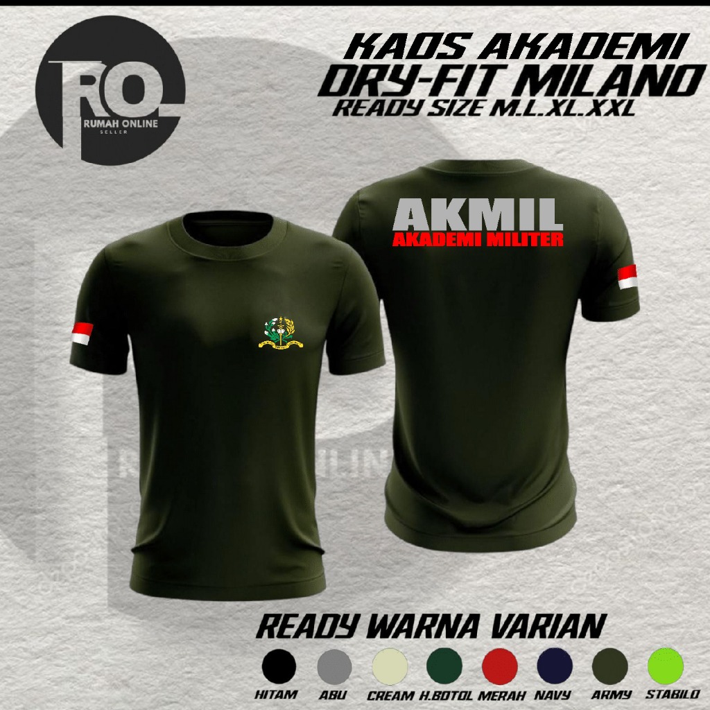 Kaos Akmil / Kaos Akmil Bahan Dryfit Milano Premium / Kaos Jersey Akmil