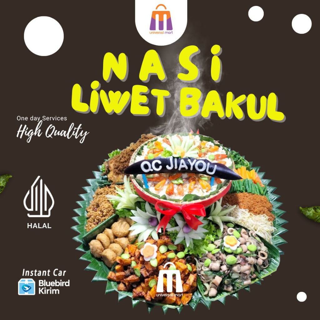 

NASI LIWET BAKUL KHAS SUNDA MENU KOMPLIT