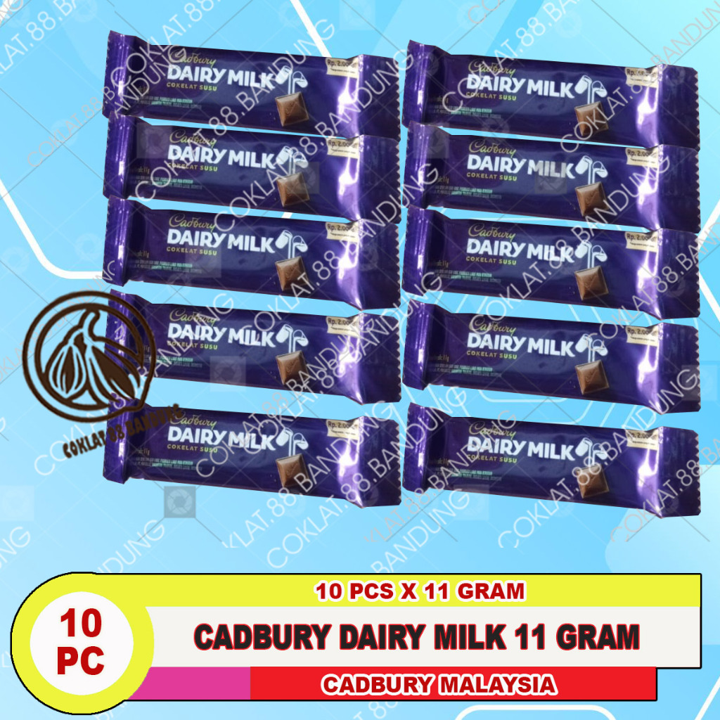 

CADBURY DAIRY MILK 11GR, CADBURY 11 GRAM, CADBURY MINI 11G MILK CHOCOLATE