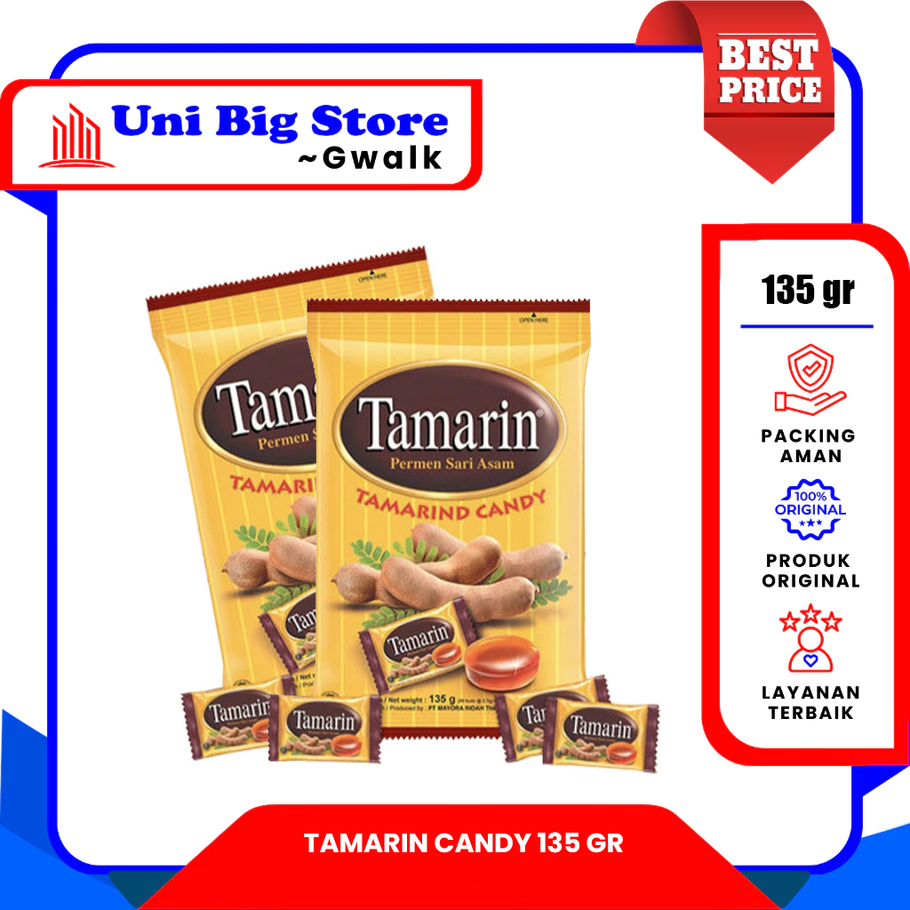

TAMARIN TAMARIND CANDY PERMEN SARI ASAM - 135 gr