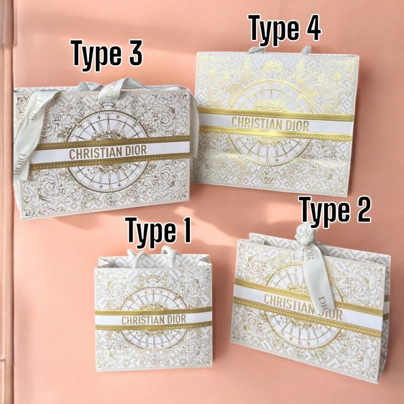 

Dior Paper Bag Limited Edition Gold Series