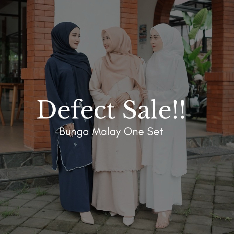 Defect Bunga Malay - One Set Kurung Melayu By Aviva.id | Tunik dan Rok