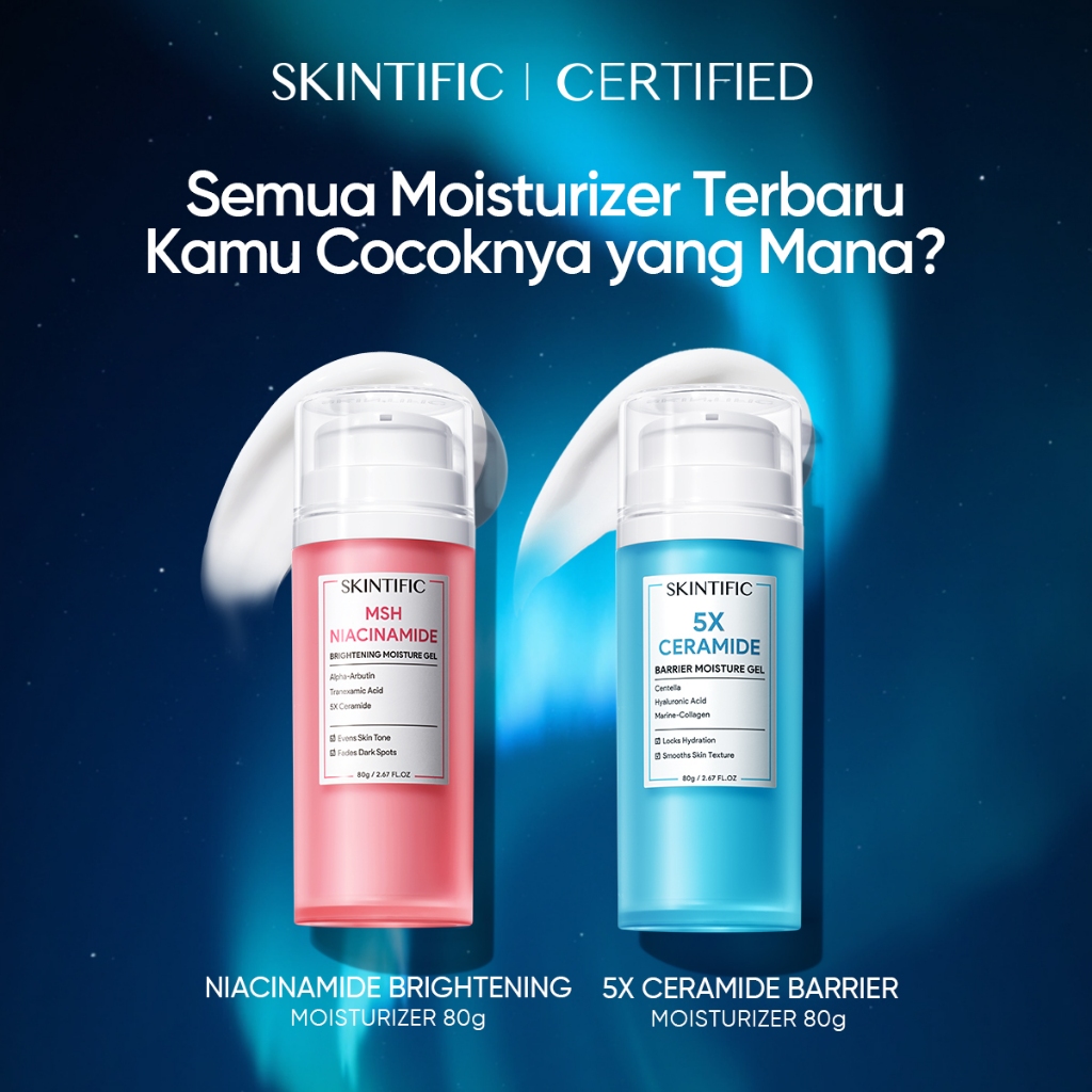 [SKINTIFIC CERTIFIED] Big Size 80g Moisturizer Mel / Krim Wajah / Moisturizer Mencerahkan / Cream si