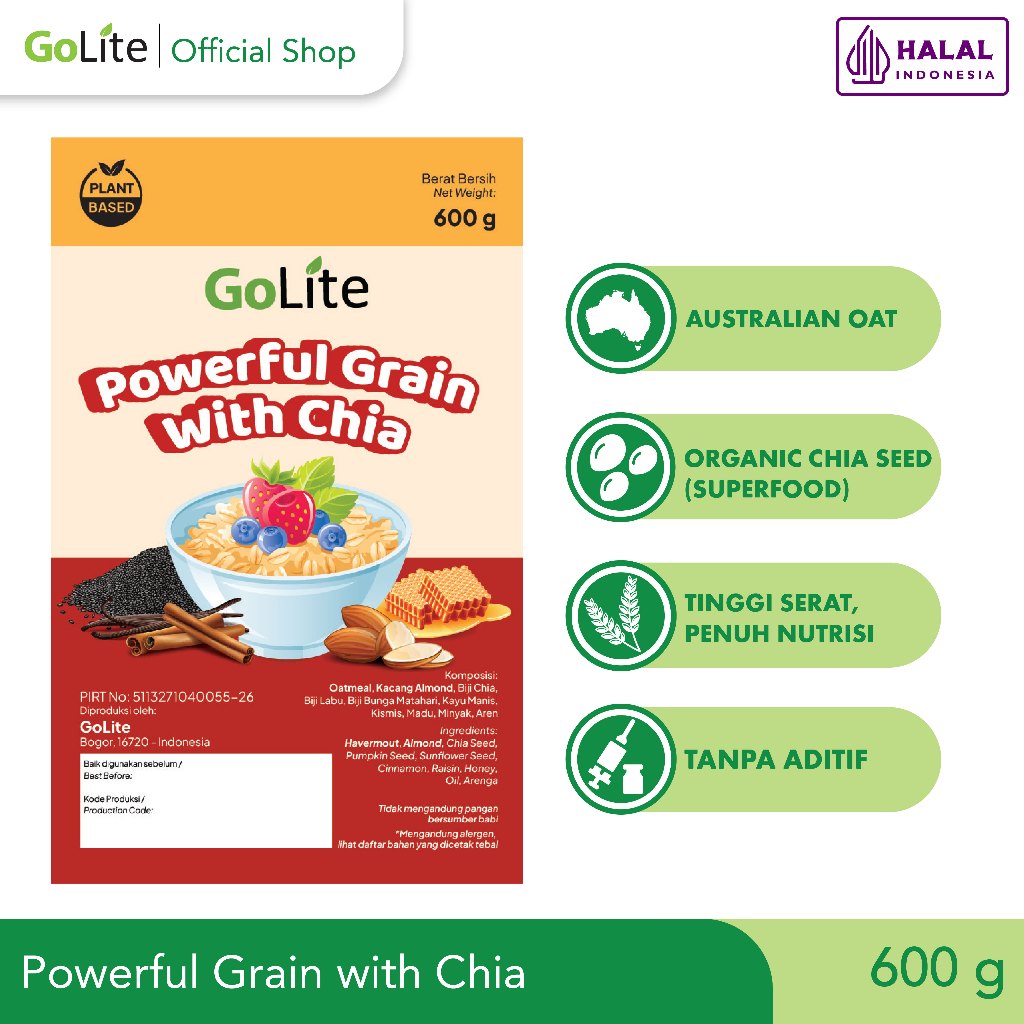 

GoLite Powerful Grain with Chia 600gr (LIMITED STOCK!!!)