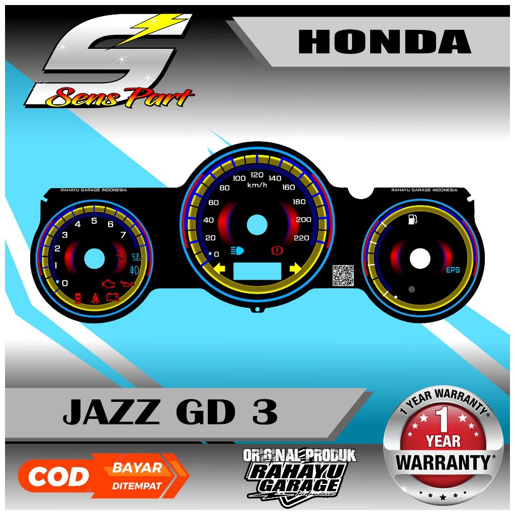 PAPAN SPEEDOMETER CUSTOM HONDA JAZZ GD 3