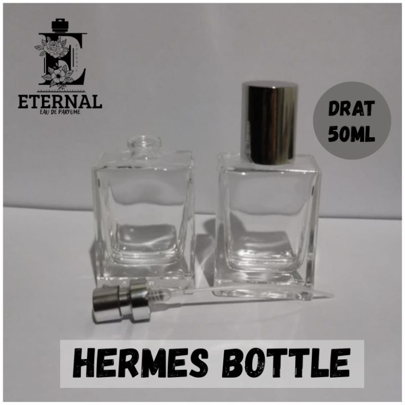 ‎BOTOL PARFUM HRMES 50ML SPRAY | BOTOL PARFUM DRAT | BOTOL PARFUM 50ML - Botol Kosong - Botol Parfum