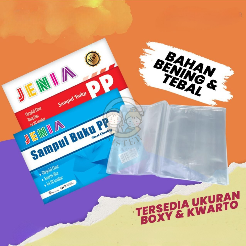 

Sampul Plastik Buku Tulis 38 58 boxy B5 / Sampul PP Jenia / Sampul Plastik Tebal