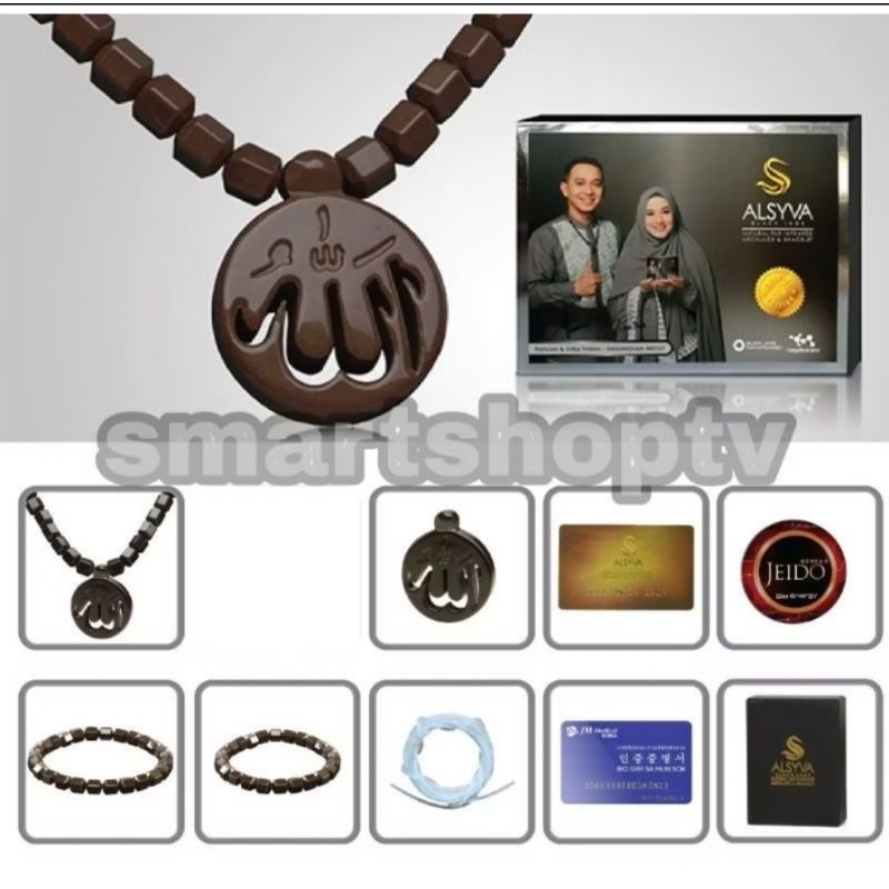 ALSYVA BLACK JADE - KALUNG GELANG KESEHATAN ORIGINAL KOREA