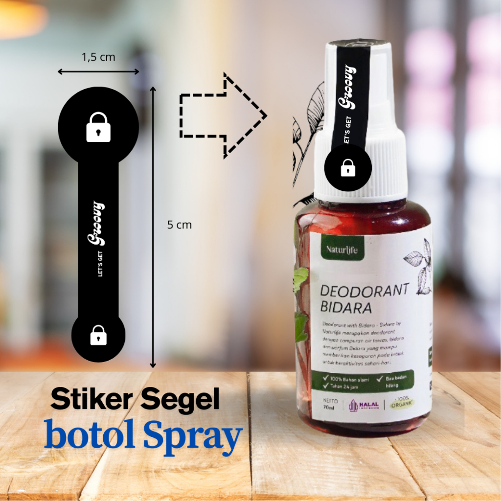 

Stiker Segel untuk Botol Spray per Pack
