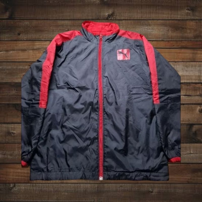 Jaket Puma Outdoor Non Hoodie Jacket Windbreaker Waterproof Running Hangout Motoran Sport Branded