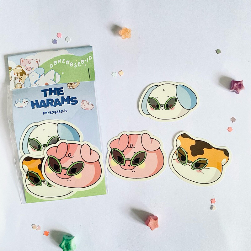 

THE HARAMS STICKER PACK Die Cut Waterproof