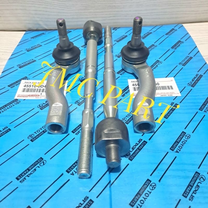 RACK END LONG TIE ROD + 1-SET TIE ROD END TOYOTA ALL NEW YARIS VIOS GEN 3 2013 2014 2015 2016 2017 2