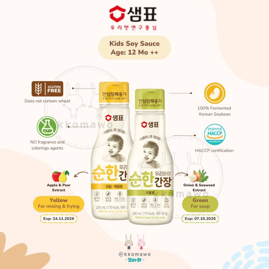 

Kids Soy Sauce - Kecap Asin Anak - Gluten FREE Korea