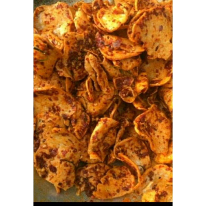 

basreng bulat/basreng koin.pedas daun jeruk isi 1kg bumbu.melimpah