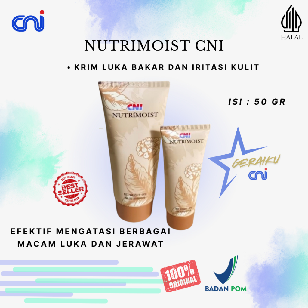 Nutrimoist CNI 50 Gram Original (Krim Luka Bakar dan Iritasi Kulit)