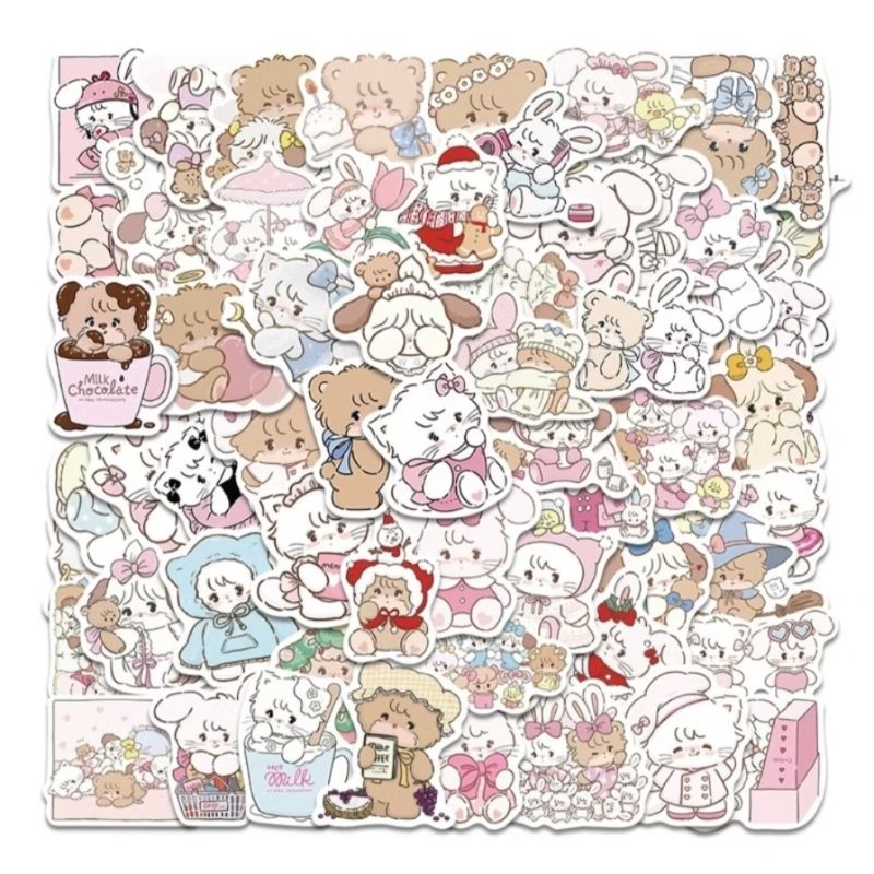 

10PCS STIKER KERTAS ANTI AIR WATERPROOF