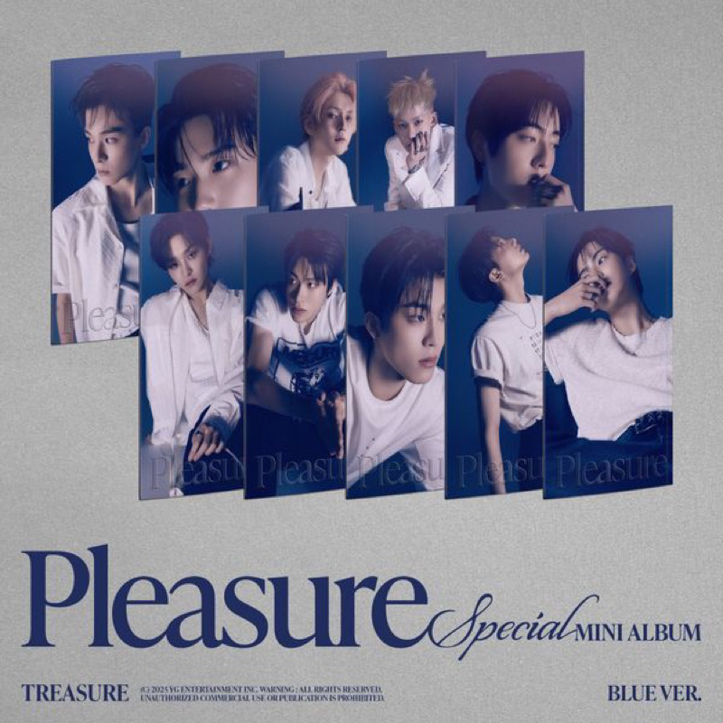 [PRE ORDER] SPECIAL MINI ALBUM TREASURE - PLEASURE BLUE VER SO JUNGHWAN PARK JEONGWOO HARUTO DOYOUNG