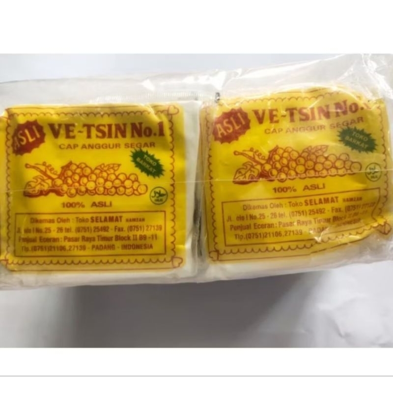 

Vetsin cap anggur selamat