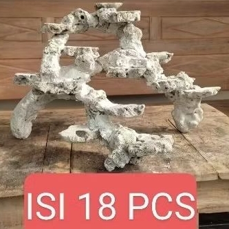 FLAT Dead Rock bahan Scaping Reef Tank