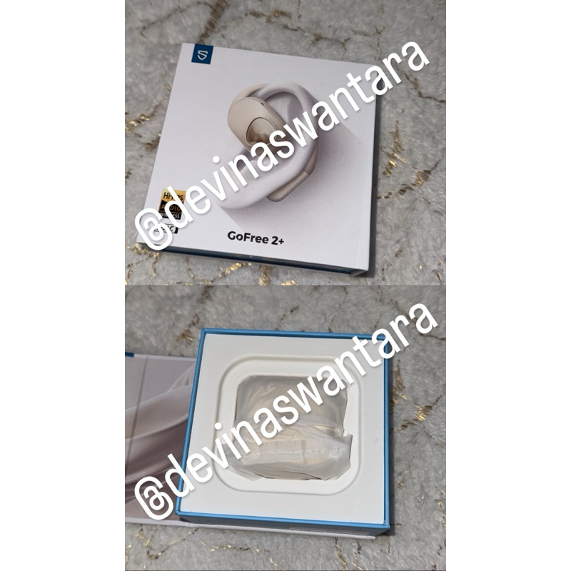 [PRELOVED SOUNDPEATS] Gofree 2+ Beige Wireless Earbuds