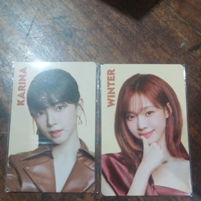 photo card aespa karina winter x nabati