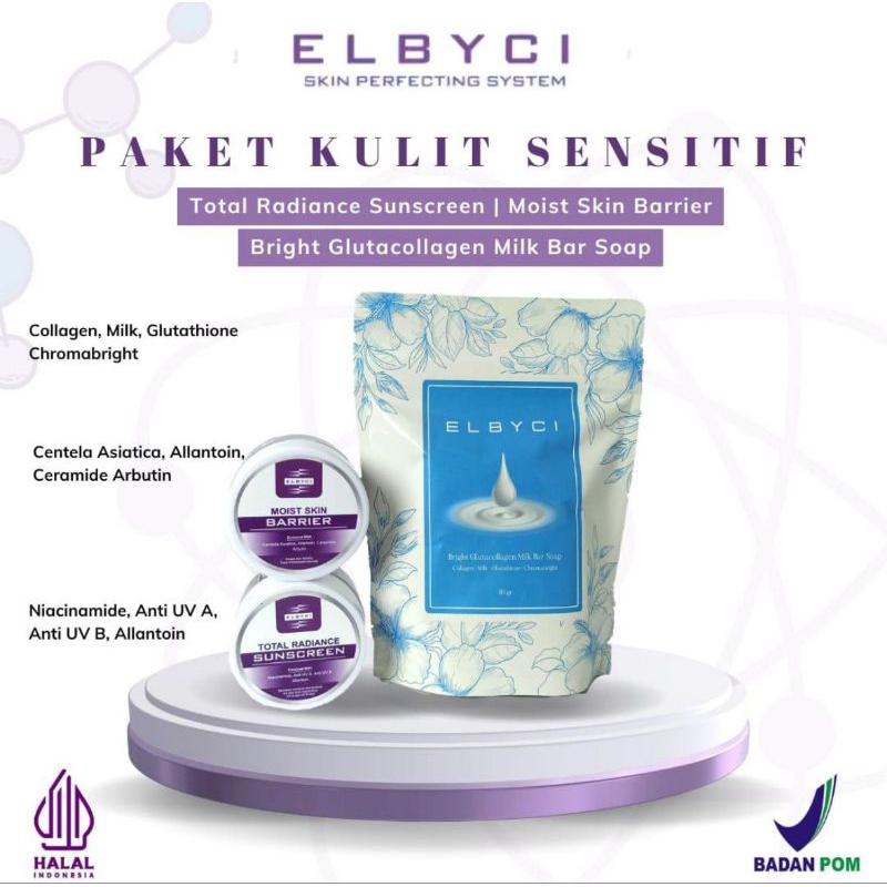 ELBYCI SKINCARE - PAKET WHITENING pengganti paket platinum ( mencerahkan kulit wajah lebih cepat )