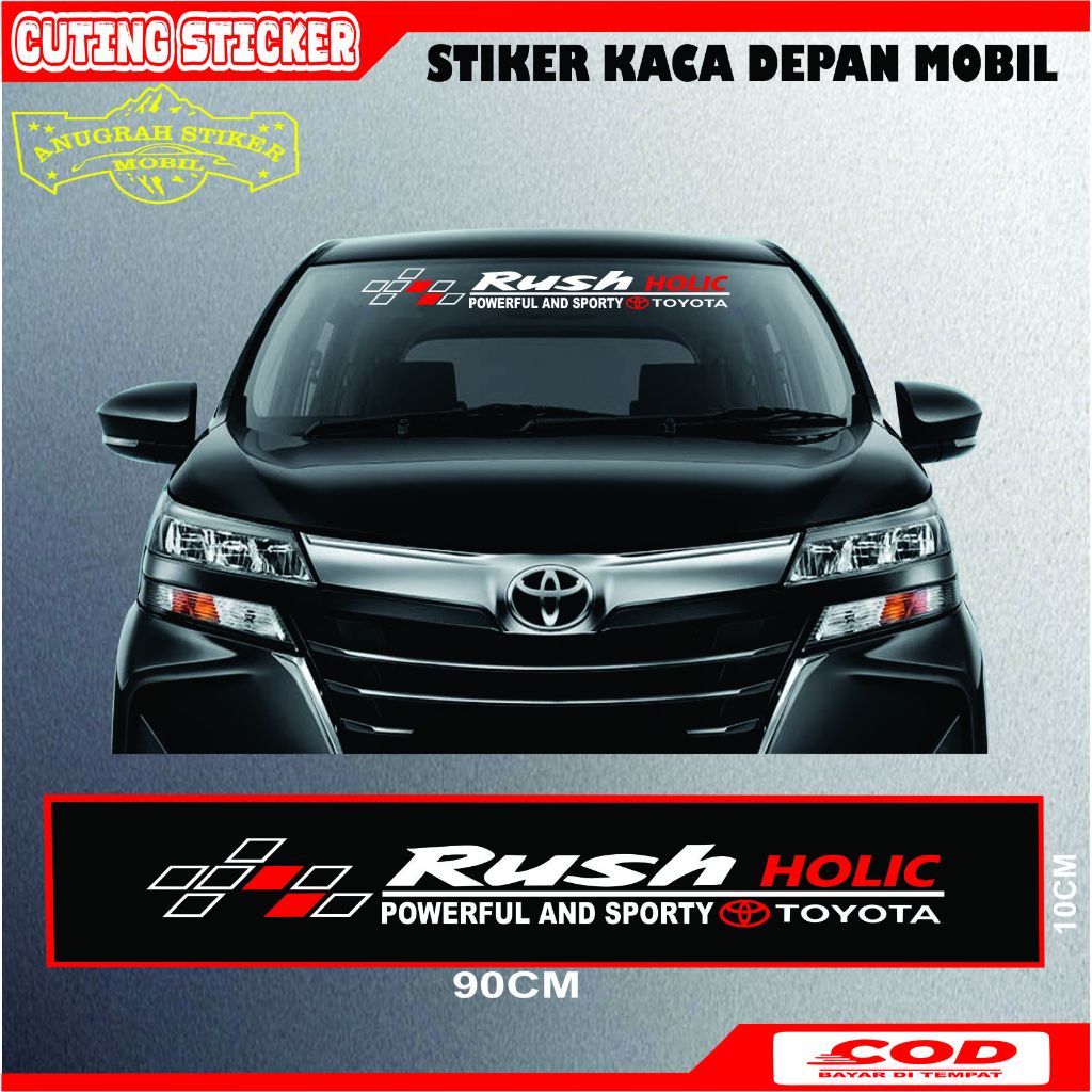 TERMURAH Cutting Sticker Mobil stiker Kaca Mobil Rush Holic