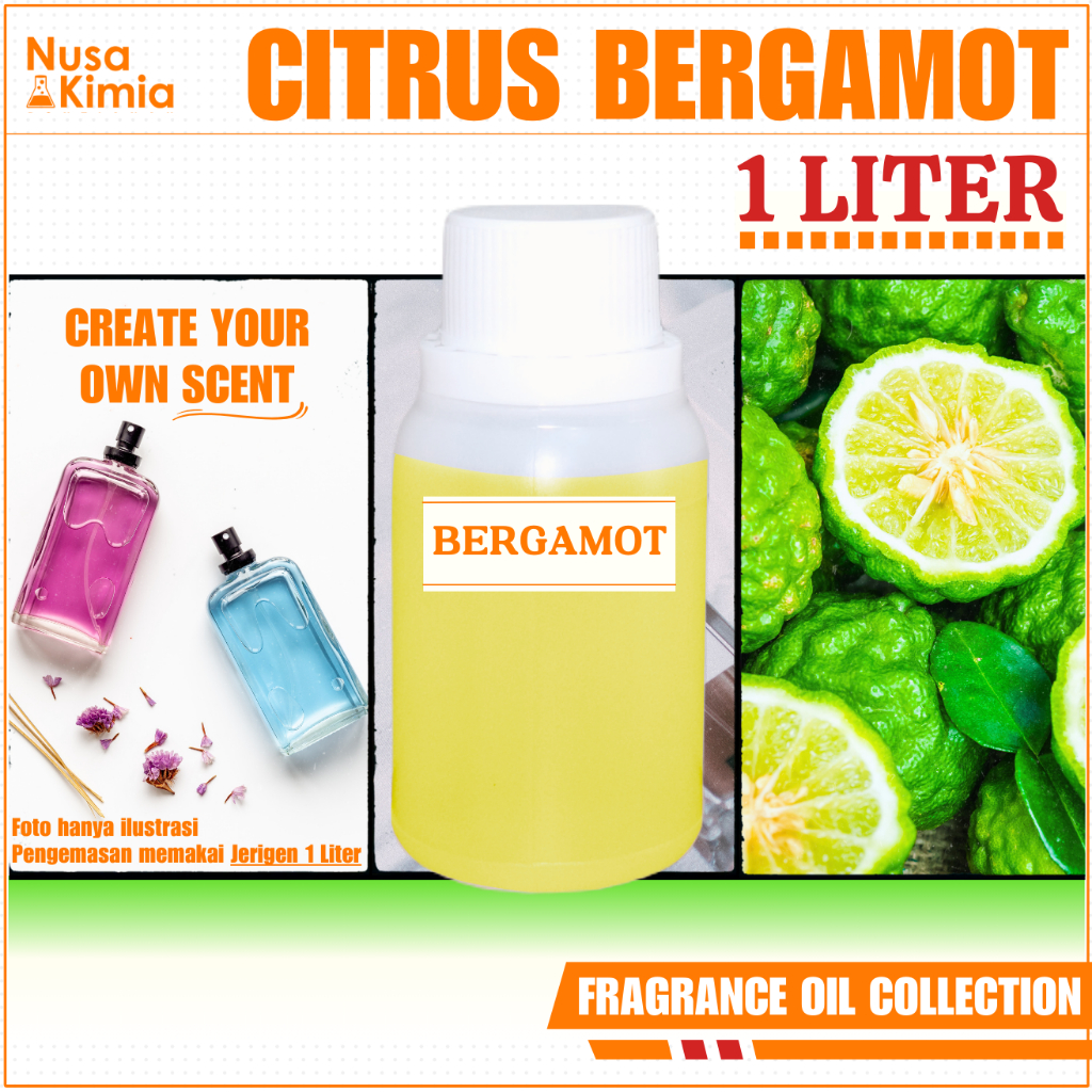 Bibit Parfum Bergamot 1 Liter - Citrus Bergamot Fragrance Oil