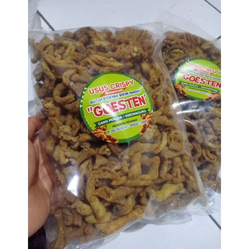 

Usus Crispy Kripik Usus Krispi Gurih Enak Nagih 1 Kg // Home Made Terlaris