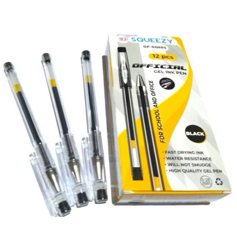 

(12pc) GEL PEN HI-TECH SQUEEZY/ SAFARI HI TECH SQUEEZY GP-SQ885 HI-TECH Murah