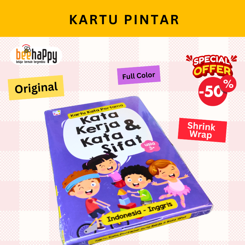 Kartu Mengenal Kata Kerja dan Kata Sifat