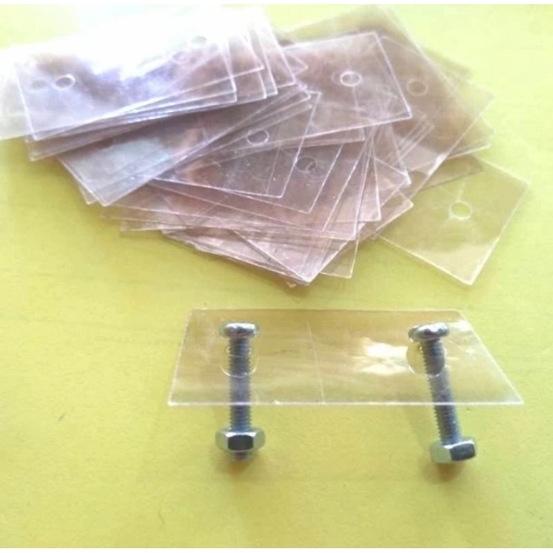 (10Pcs) Plastik Mika Isolator TR Transistor Final Sanken + Mur Baut (10Pcs)
