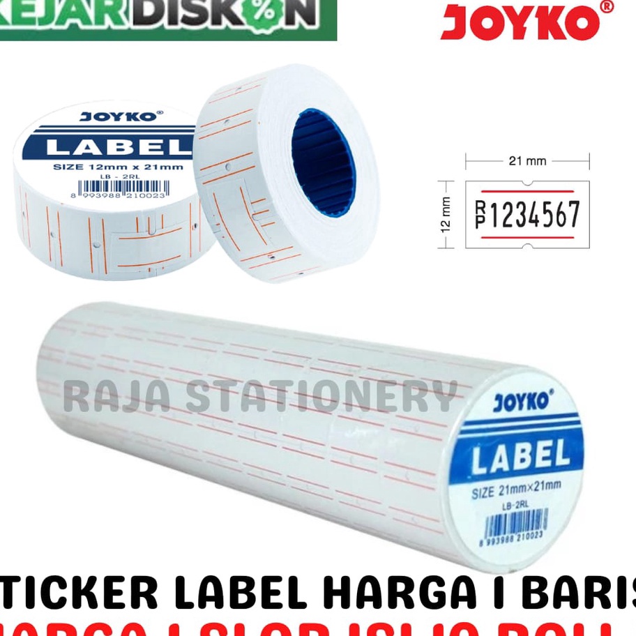 

BISA COD JOYKO PRICE LABEL KERTAS STICKER LABEL HARGA JOYKO ISI ULANG 1 BARIS REFILL MX55M LB2RL 1PCS